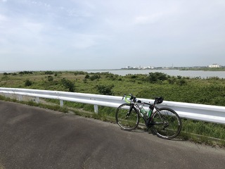 天竜川堤防北上ラン